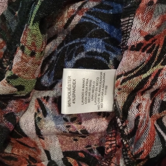 Alberto Makali Watercolor Artistic Boho Oversized  Colorful Womens Blouse Small - Picture 6 of 9